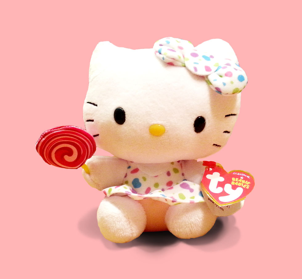 Beanie Babies- Hello Kitty With Pop
