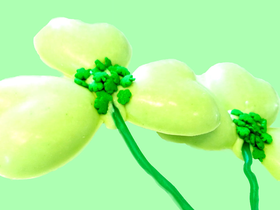 Handmade Chocolate Clovers
