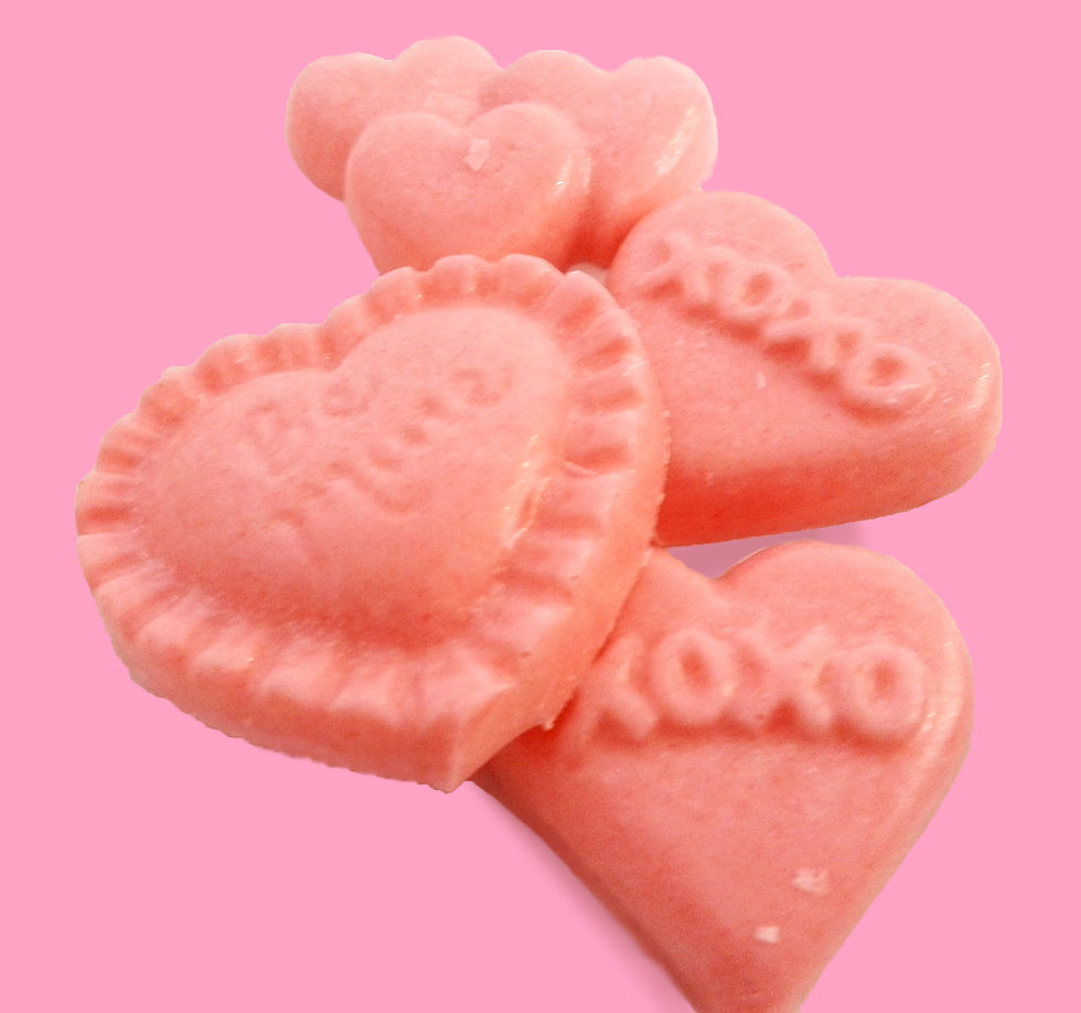 Strawberry Flavored Chocolate Hearts