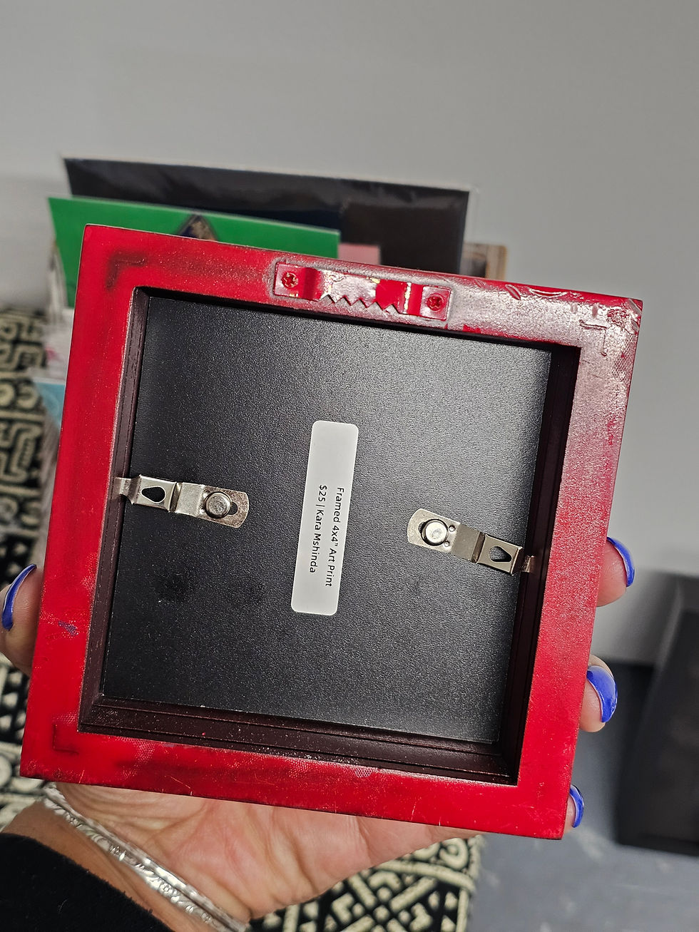 Thumbnail: Adwoa | Adorned Portrait in Red Frame