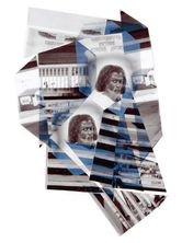 A black and white collage with two images of an African American man