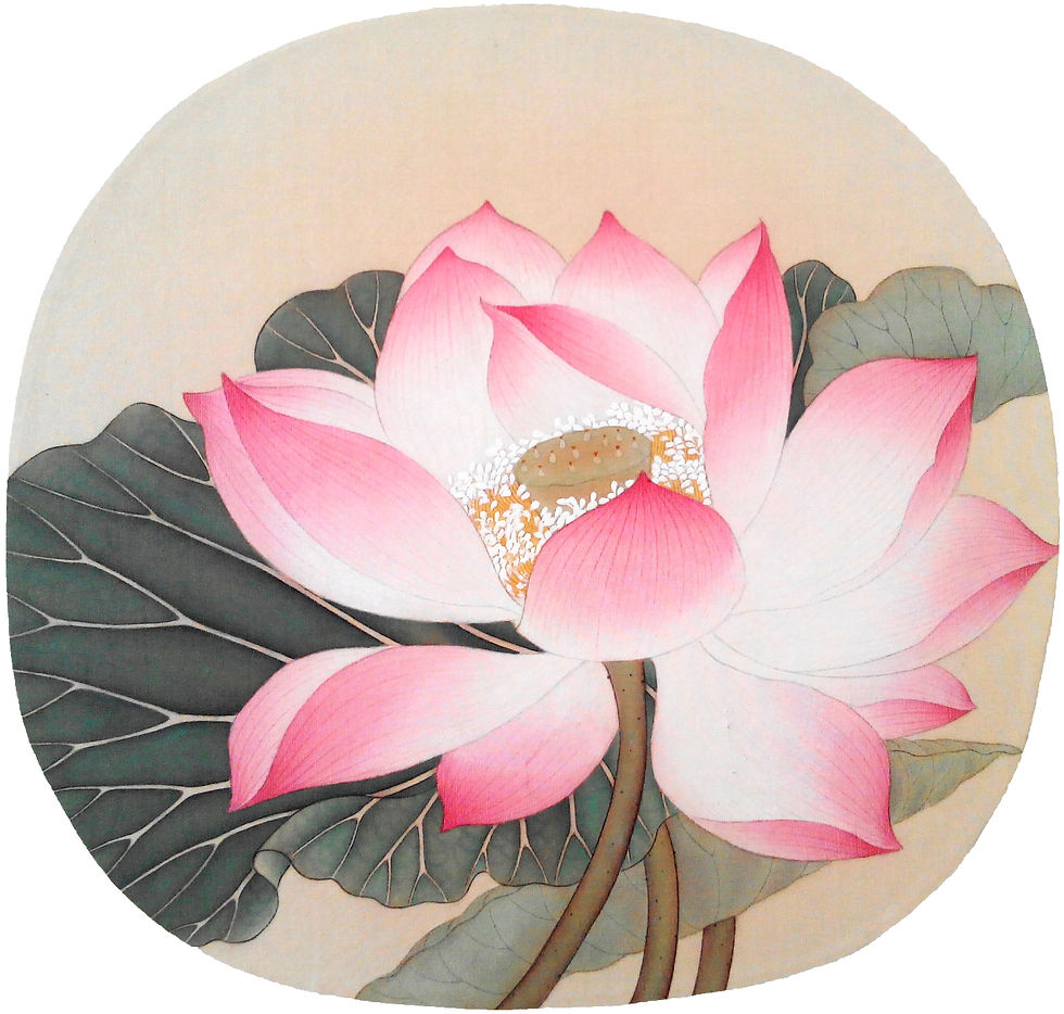 出水芙蓉 Lotus in the style of Wu Bing
