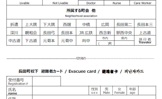 避難所開設訓練