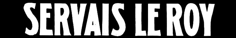 White bold text "Servais Le Roy" on a black background.