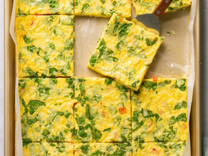 Sheet Pan - Baked Egg Squares (Dairy-Free Option)