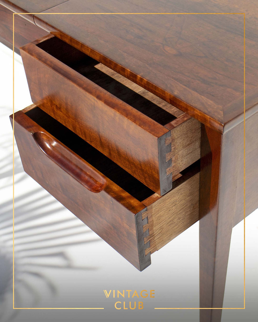 Thumbnail: Rare Petite Mid-Century Modern Flip Top Vanity / Writing Desk by EE Meyer