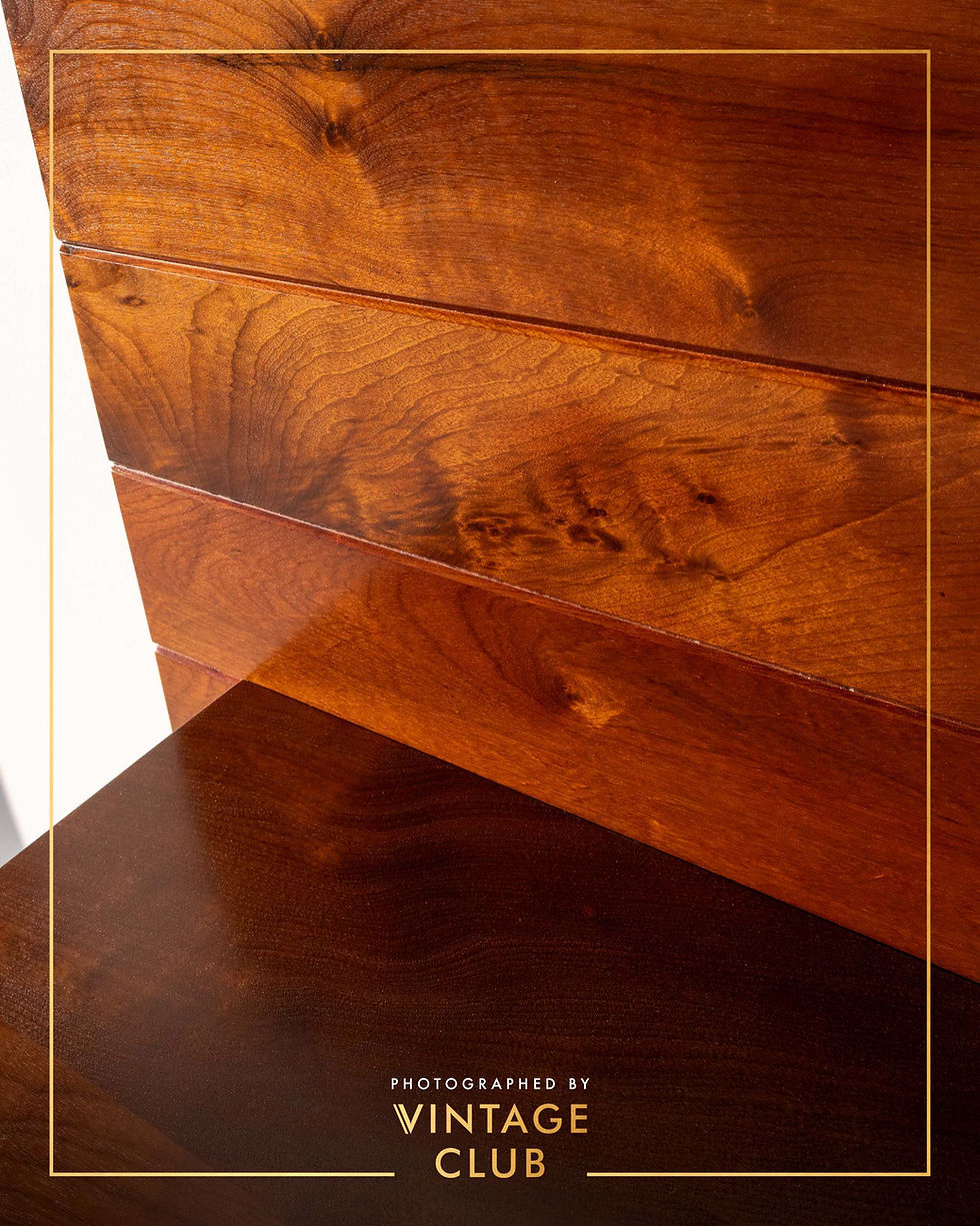 Thumbnail: EE Meyer for Binnehuis solid imbuia queen headboard, c. 1960s–70s
