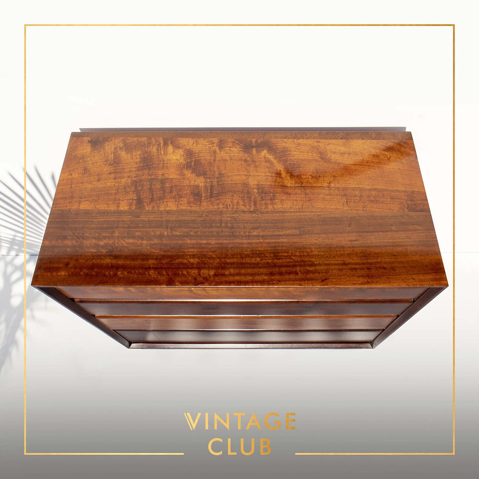 Thumbnail: Mid-Century EE Meyer for Binnehuis Solid Imbuia chest of drawers