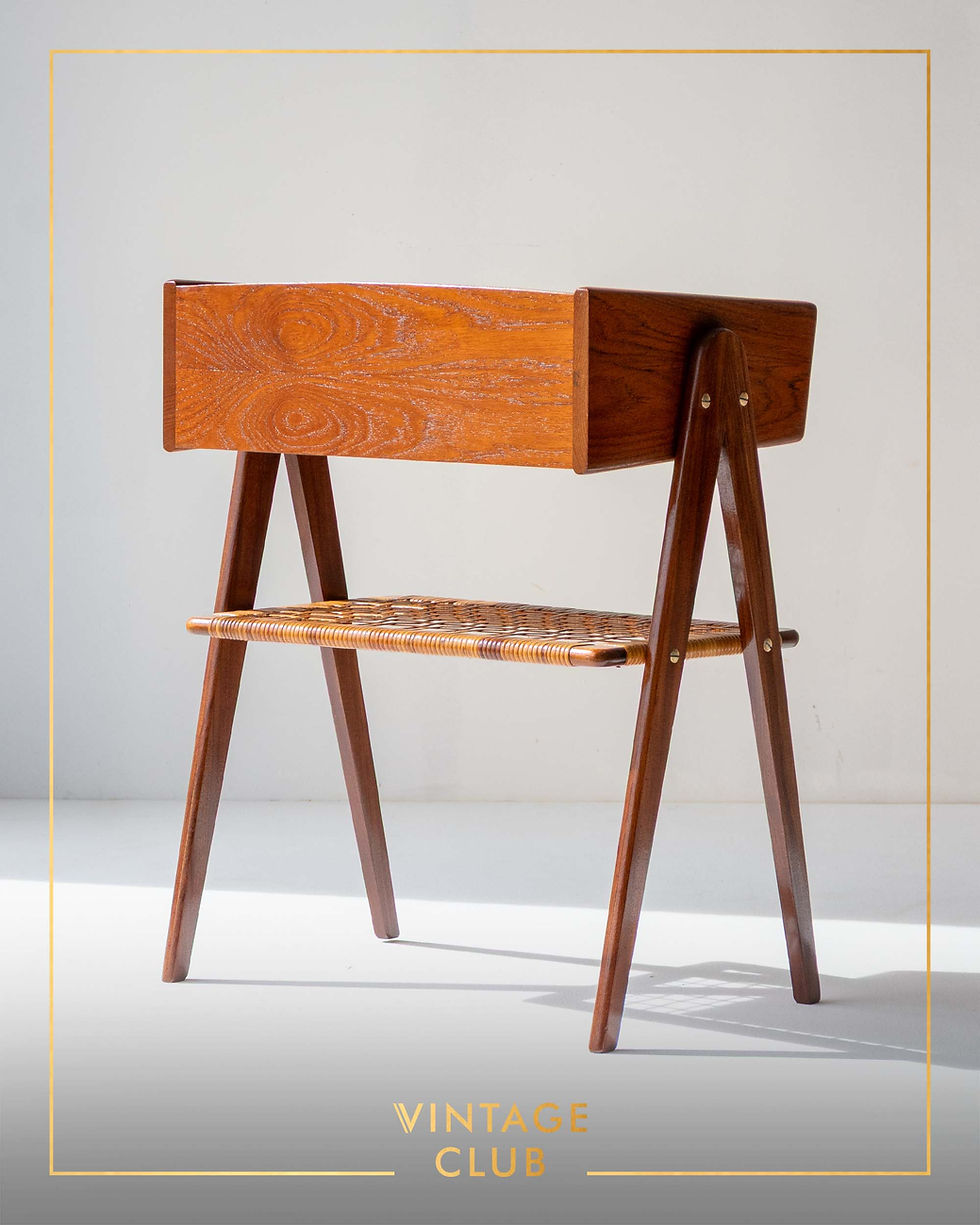 Thumbnail: Vintage Danish Modern Teak Side Table by Søren Rasmussen, Denmark, c.1960s