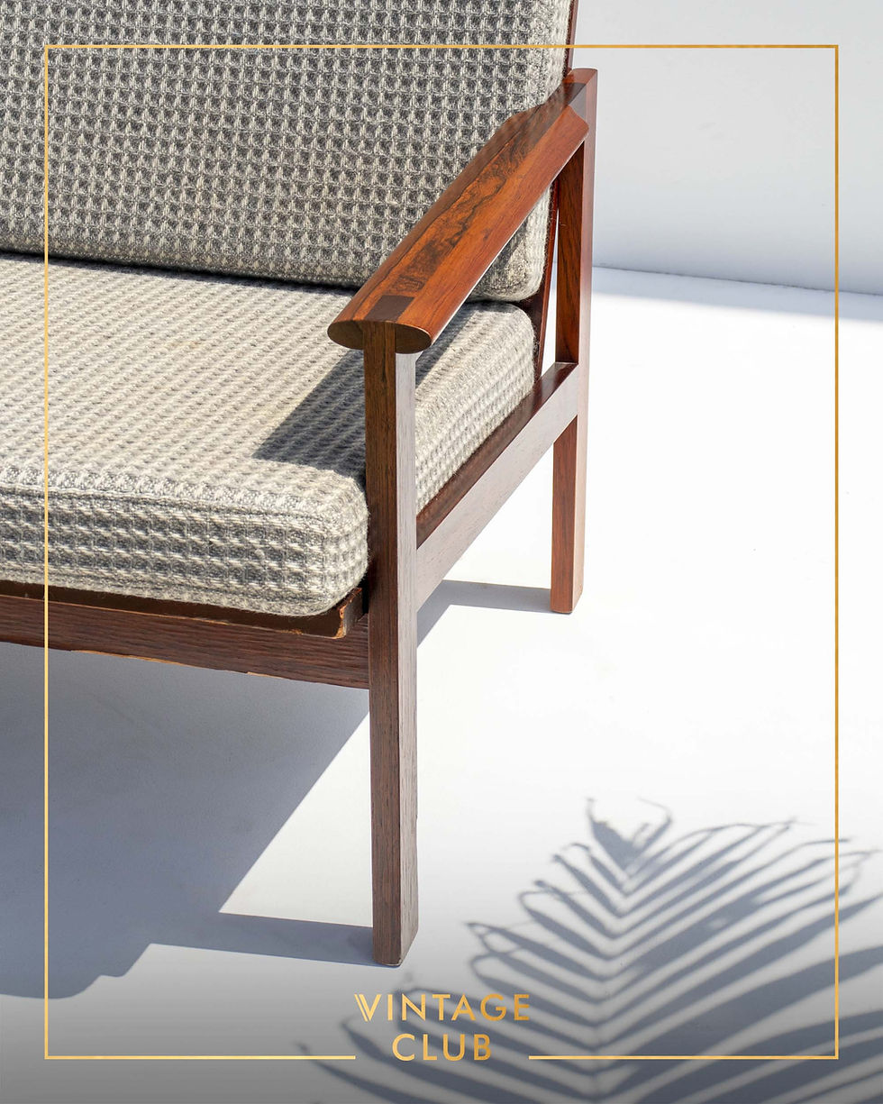 Thumbnail: Illum Wikkelsø 'Capella' Three-seater Sofa for Niels Eilersen in Rosewood