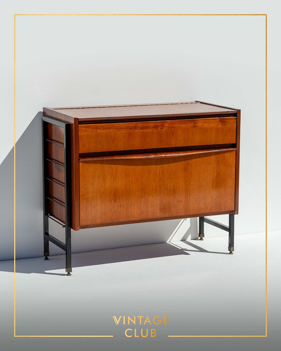 Thumbnail: 1970's Record/Vinyl/LP/Drinks cabinet by EE Meyer for Binnehuis