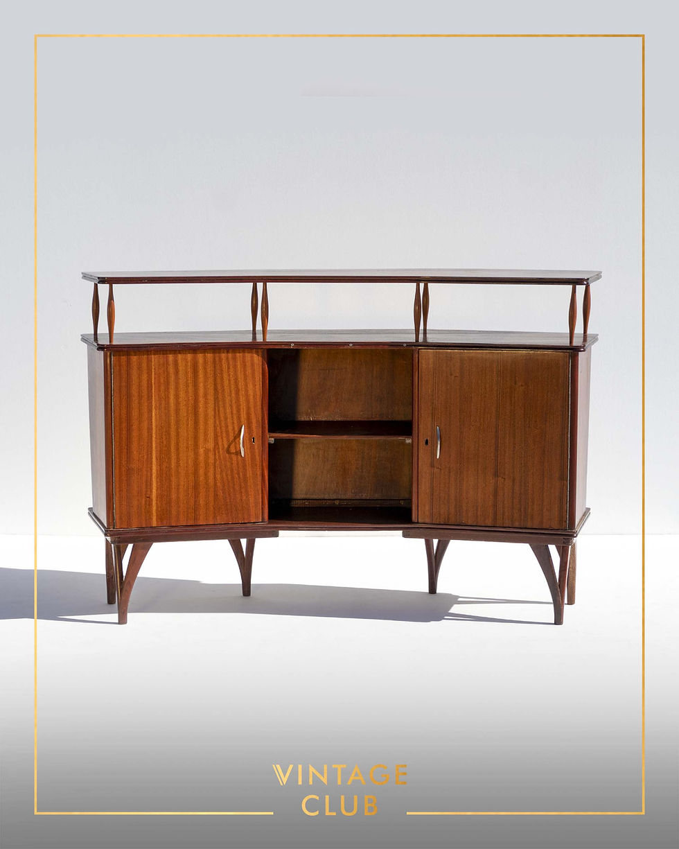 Thumbnail: Mid-Century Bar & Three Stools