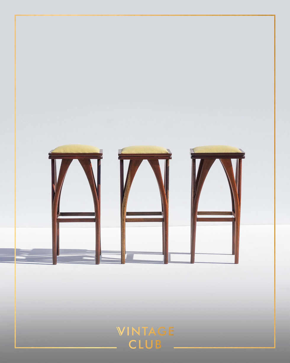 Thumbnail: Mid-Century Bar & Three Stools