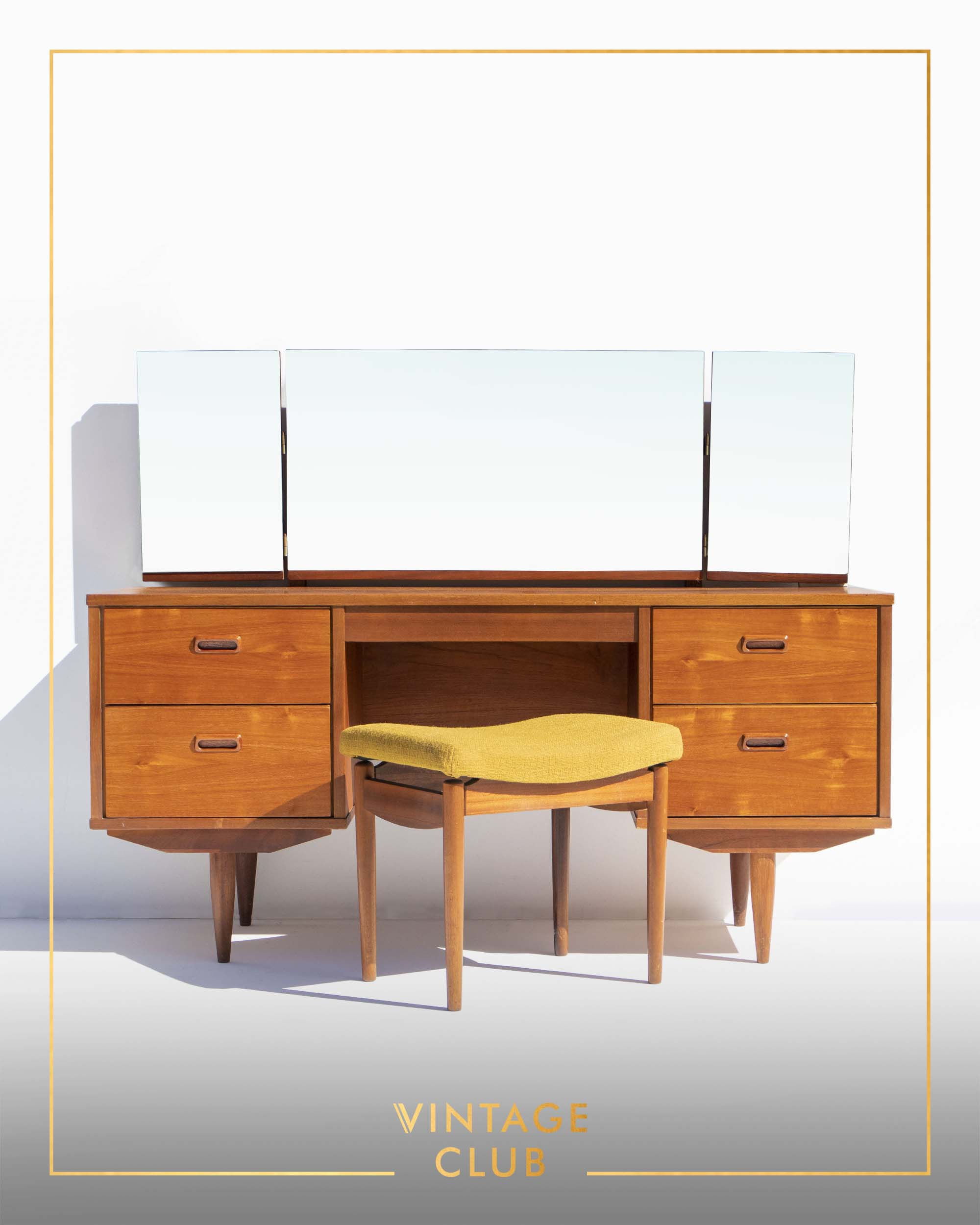1960’s Frystark Teak Dressing Table & Stool
