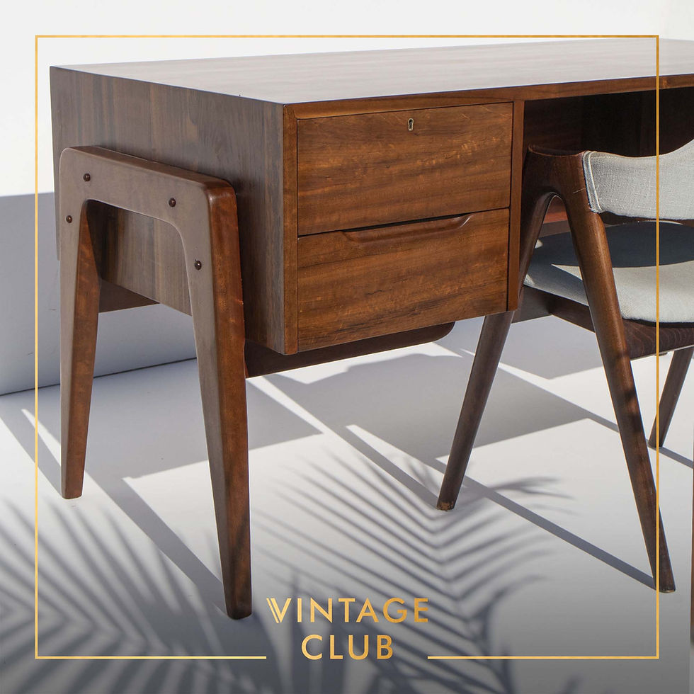 Thumbnail: 70’s Solid Imbuia Desk Designed by E.E. Meyer for Binnehuis