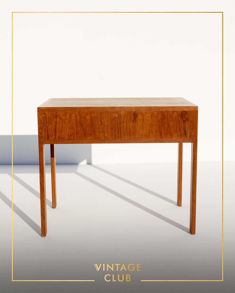 Thumbnail: Vintage Nest of Three Teak Folding Tables by Illum Wikkelsø for CFC Silkeborg