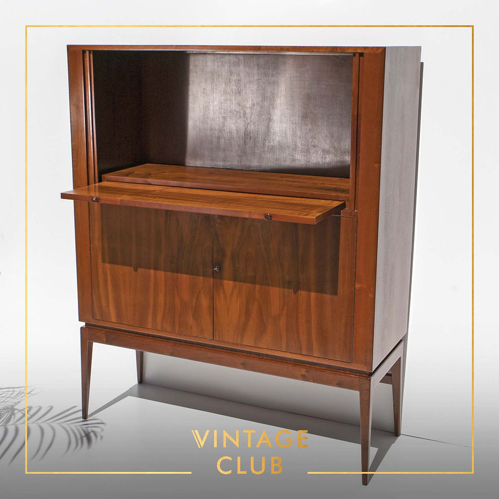 Thumbnail: Rare Mid-Century Solid Imbuia Drinks Cabinet by EE Meyer for Binnehuis