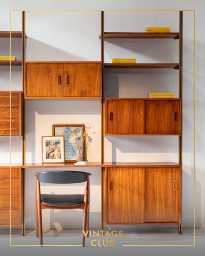 Vintage 3 bay OMNI Modular Wall Unit | vintageclub