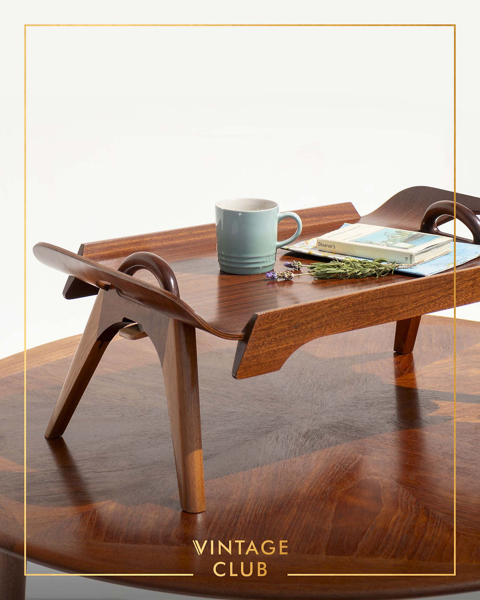 Thumbnail: Mid Century 'The Centurion' breakfast tray table by Paragon, London 1950s