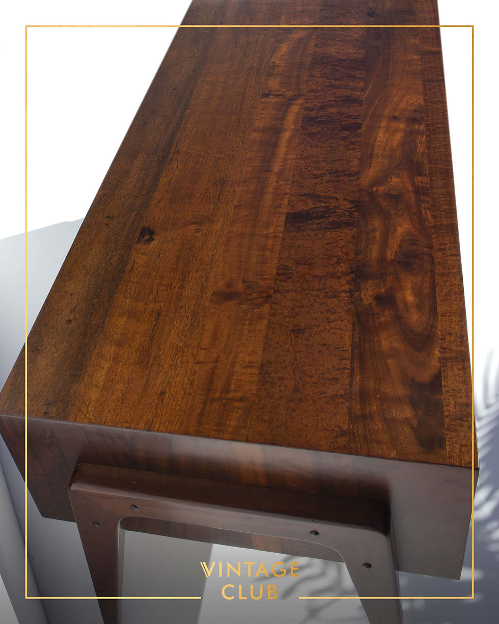 Thumbnail: E.E. Meyer for Binnehuis Solid Imbuia Desk, 1970’s