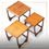 Thumbnail: Mid-Century set of 3 G Plan ’Fresco’ nesting tables in Teak