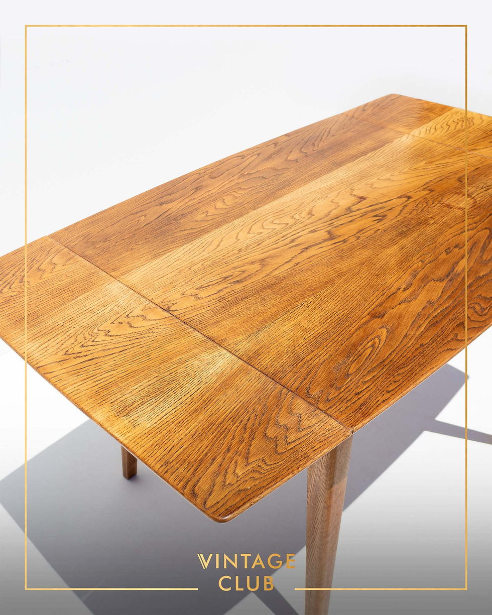 Thumbnail: Original Vintage  Oak Dining-Room Table and Chairs by G H Starck Ltd