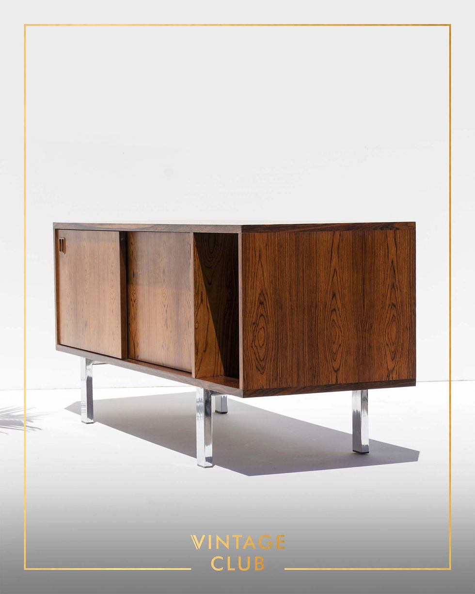 Thumbnail: Compact Mid-century Modern Danish Minimalistic rosewood sideboard