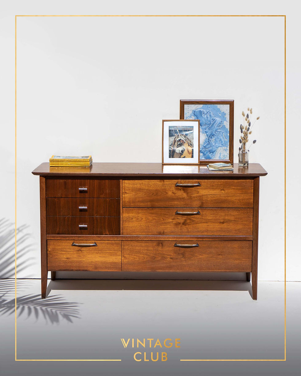 Thumbnail: Mid-Century Modern Drexel (US) ‘Modern’ Line Walnut 6 Drawer Dresser