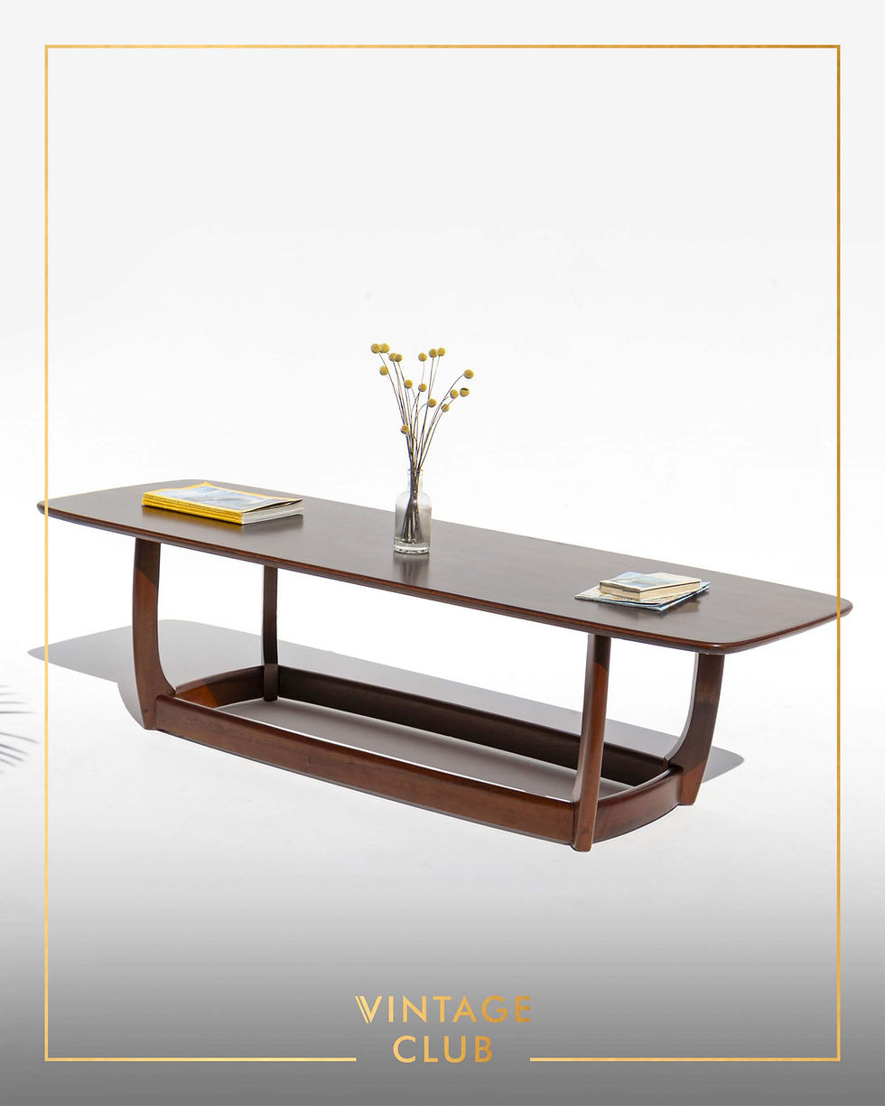 Thumbnail: Mid Century Airflex long Coffee Table in imbuia