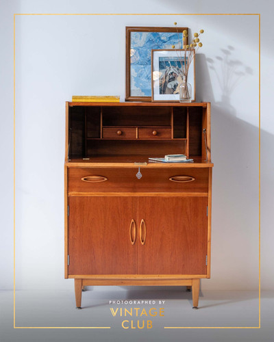 1960s Teak Secretary Bureau — Jentique Furniture, England