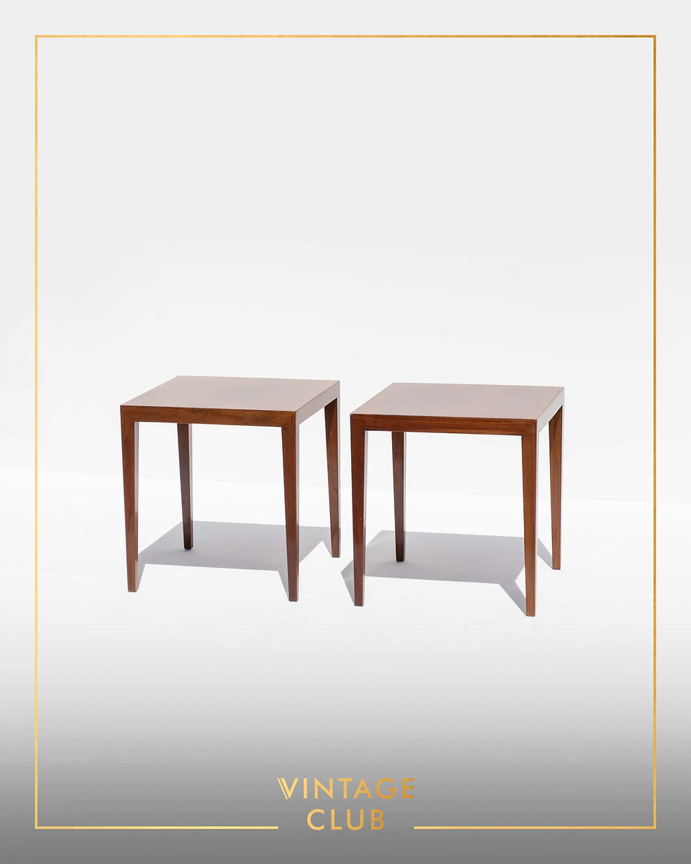 Thumbnail: Pair of Danish Modern teak side tables by Severin Hansen, Denmark 1960s