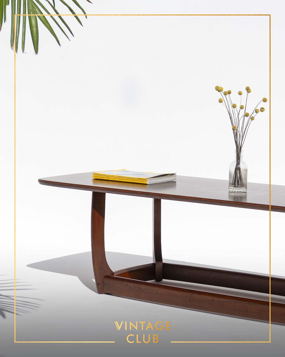 Thumbnail: Mid Century Airflex long Coffee Table in imbuia