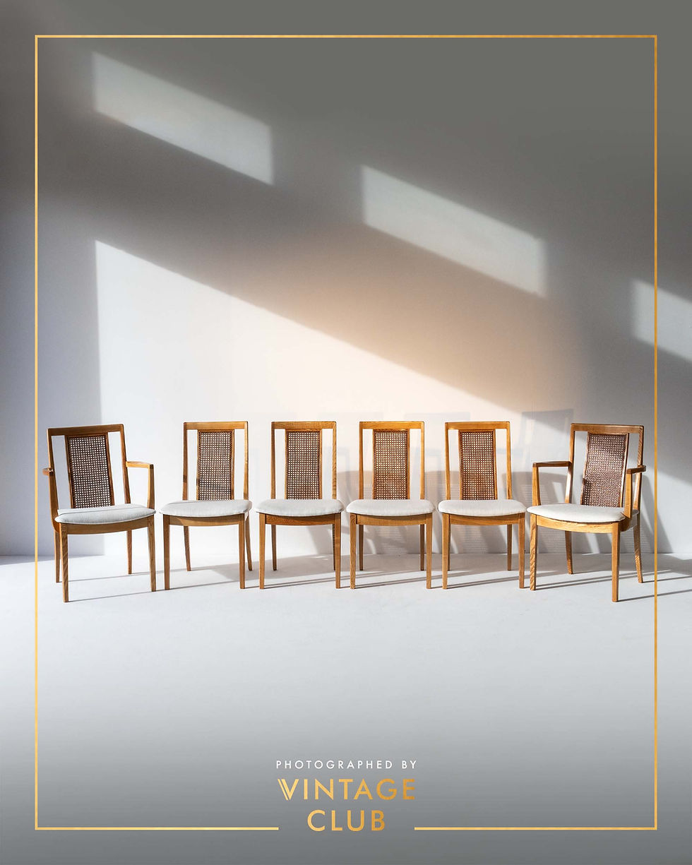 Thumbnail: Vintage G-Plan Extending Refectory Elm Dining Table and Chair Suite