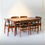 Thumbnail: Vintage dining table with 7 chairs by Duros (SA)