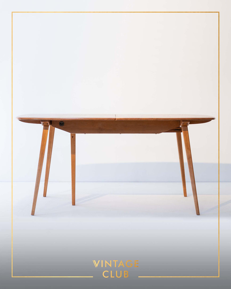 Thumbnail: 1960’s Ercol Grand Windsor  Extending Dining Table & Four Chairs