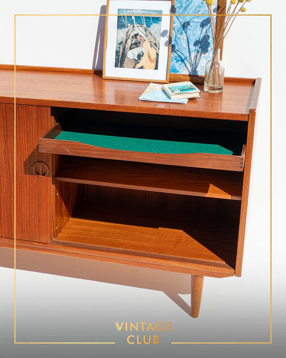 Thumbnail: Danish Modern Compact Sideboard by Jydsk Møbelindustri of Skanderborg, 1960s