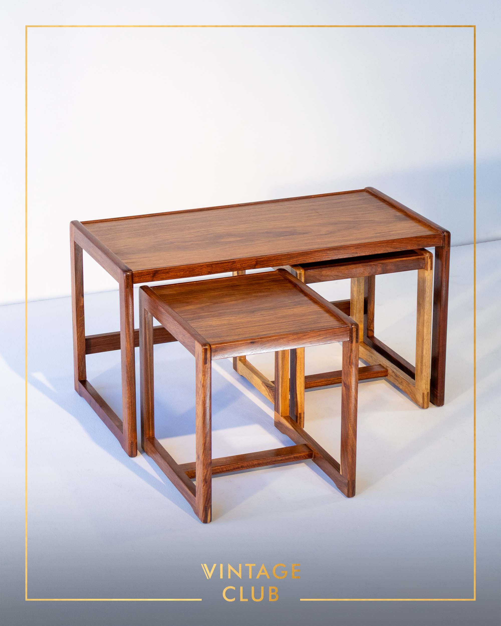 Minimalist Mid-Century Nesting Table Set