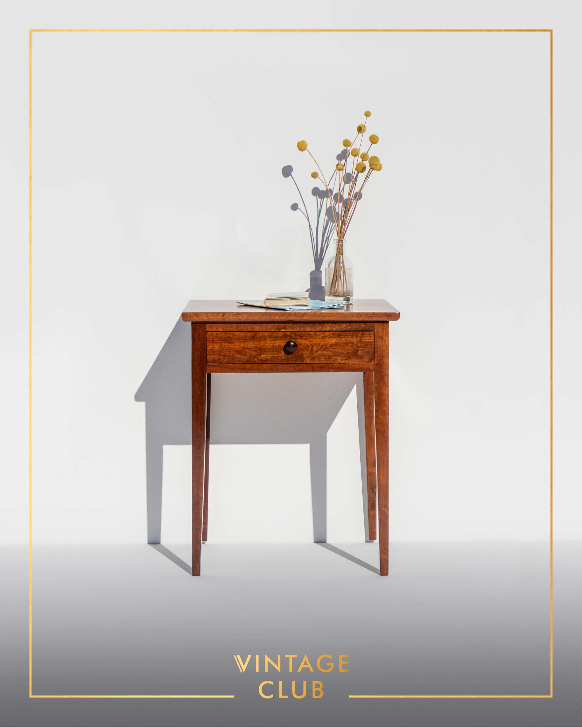 Vintage Imbuia Bedside Table by EE Meyer for Binnehuis