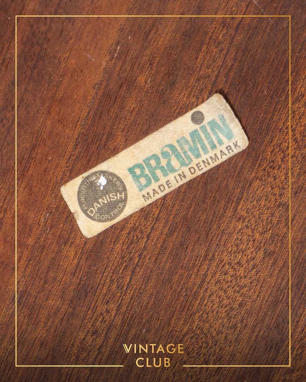 Thumbnail: Mid-century teak round coffee table made in Denmark by H.W. Klein for Bramin