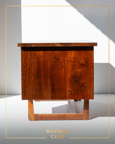 Vintage EE Meyer for Binnehuis solid imbuia desk | vintageclub