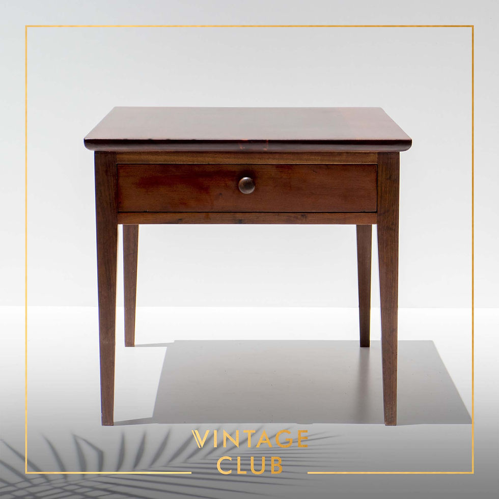 Thumbnail: Pair of Solid Imbuia Mid-Century Side Tables by EE Meyer for Binnehuis