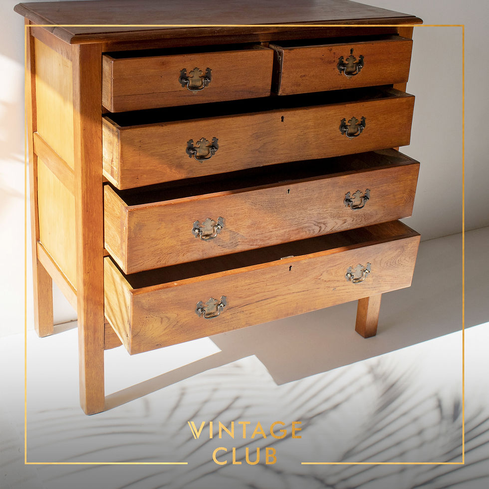 Thumbnail: Large Old Cottage English Oak Chest of Drawers