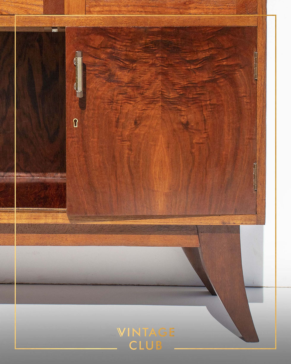 Thumbnail: Vintage Teak display cabinet / bookcase