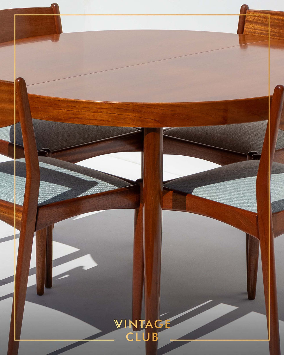 Thumbnail: Vintage Teak Extendable Dining Table by Kai Kristiansen, Denmark 1960s