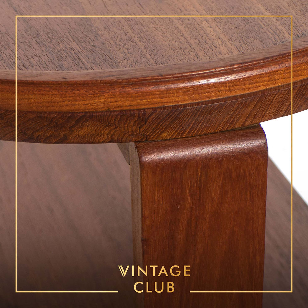Thumbnail: 1930’s Art Deco Bar cart trolley In solid Mahogany
