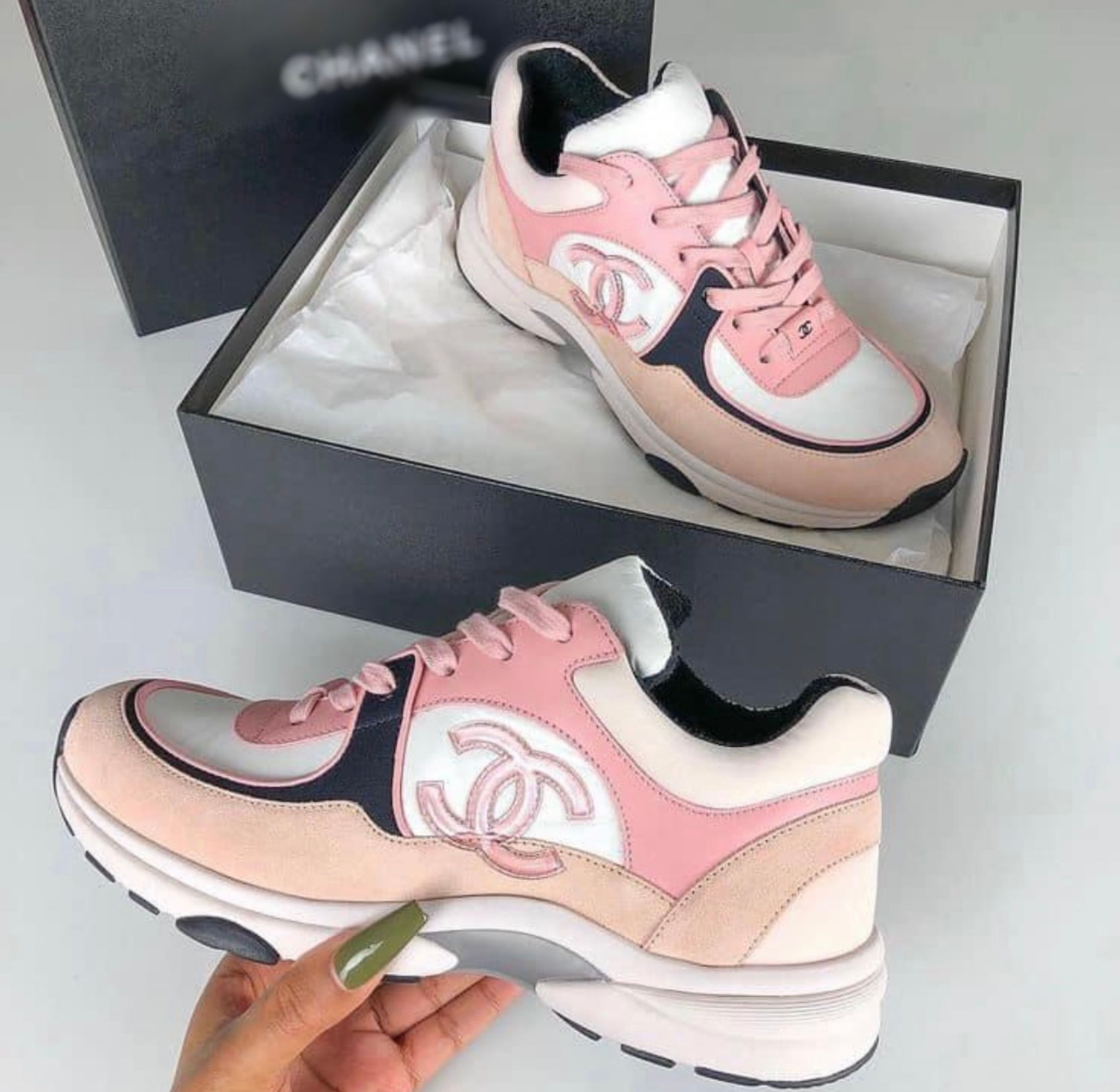 C Multi Pink Sneakers