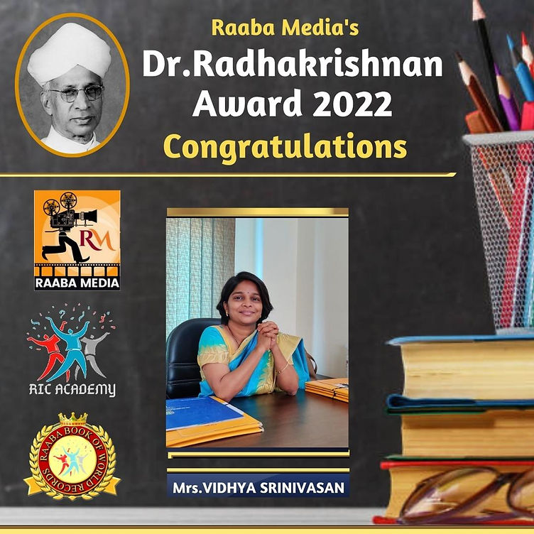  Mrs.VIDHYA SRINIVASAN