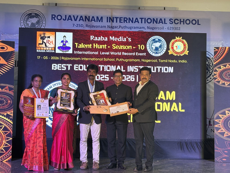 Rojavanam International School - Raaba Book of World Records