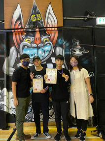 香港霹靂舞代表隊榮獲冠軍和第四名