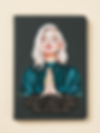 Home & Lifestyle journal with praying woman and quote